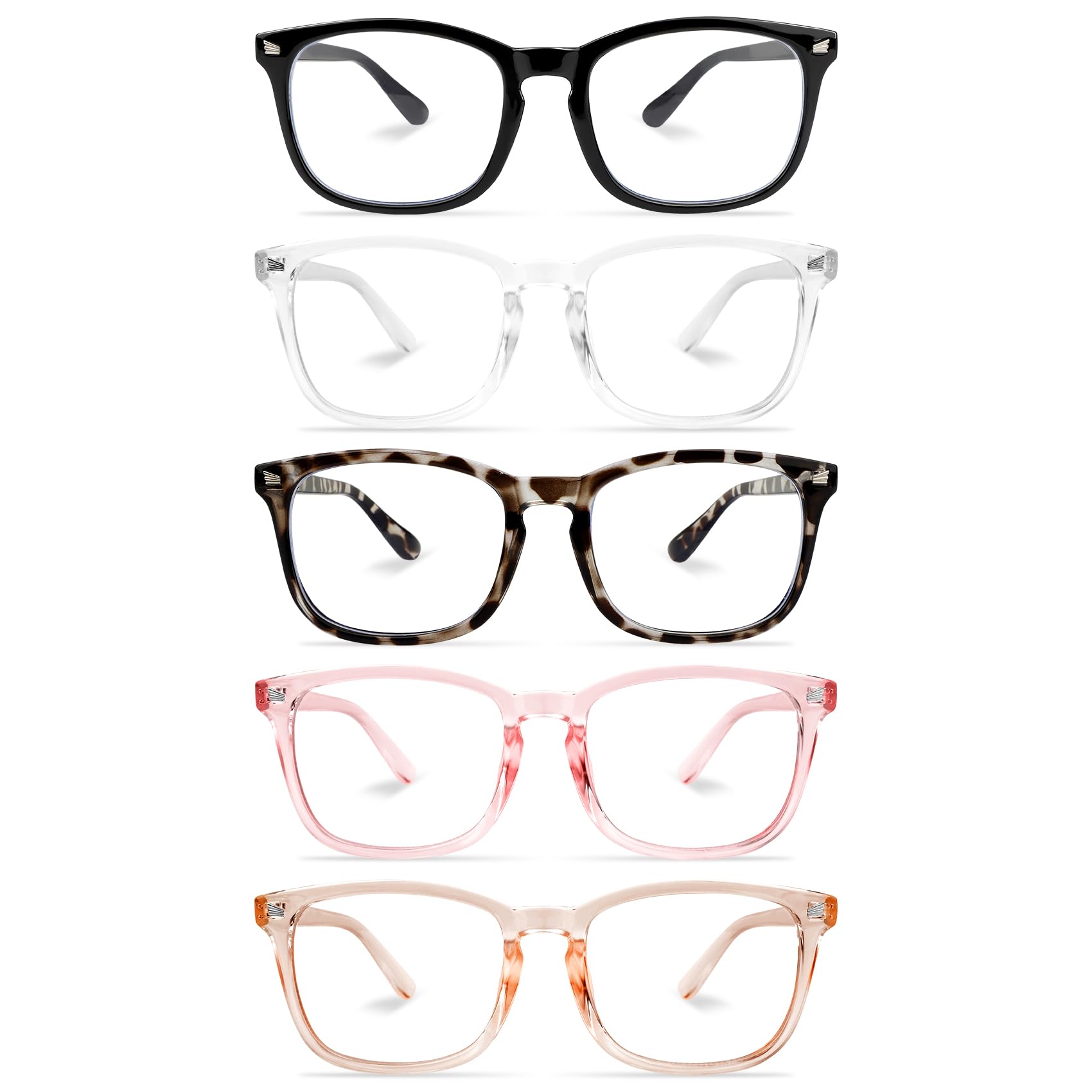 NZKNP Blue Light Glasses for Woman Men,Blue Light Blocking Glasses,Clear Glasses